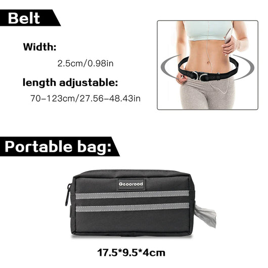 Geoorood Hands-Free Dog Leash with Zipper Pouch