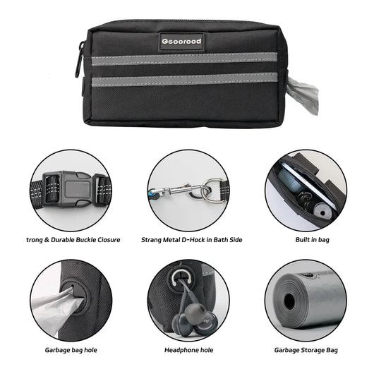 Geoorood Hands-Free Dog Leash with Zipper Pouch