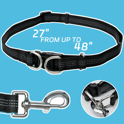 Geoorood Hands-Free Dog Leash with Zipper Pouch